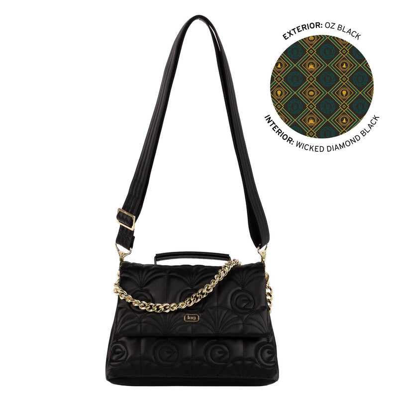 LUG - Wicked x Lug Plié Satin Luxe VL Crossbody Bag Luggage & Bags OZ BLACK