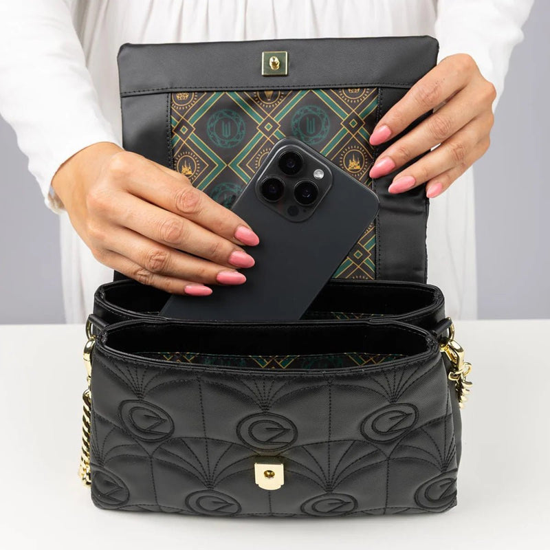 LUG - Wicked x Lug Plié Satin Luxe VL Crossbody Bag Luggage & Bags OZ BLACK