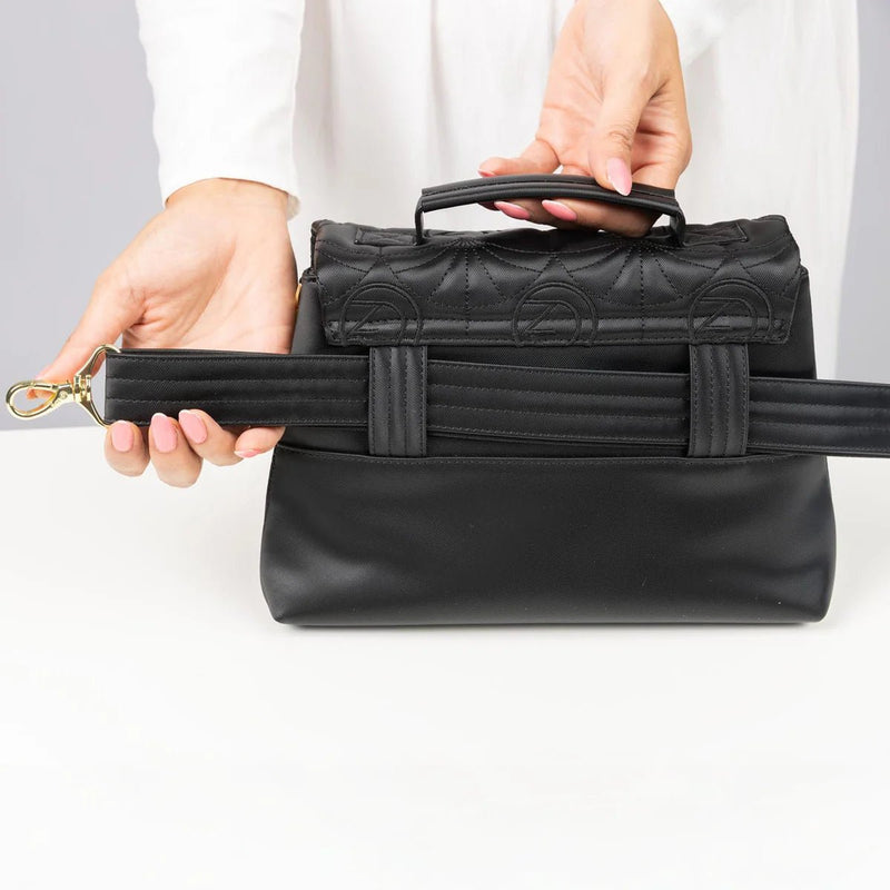 LUG - Wicked x Lug Plié Satin Luxe VL Crossbody Bag Luggage & Bags OZ BLACK