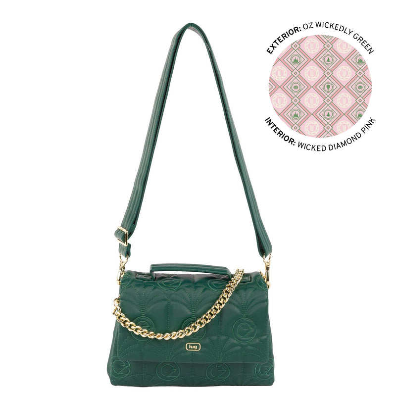 LUG - Wicked x Lug Plié Satin Luxe VL Crossbody Bag Luggage & Bags OZ WICKEDLY GREEN
