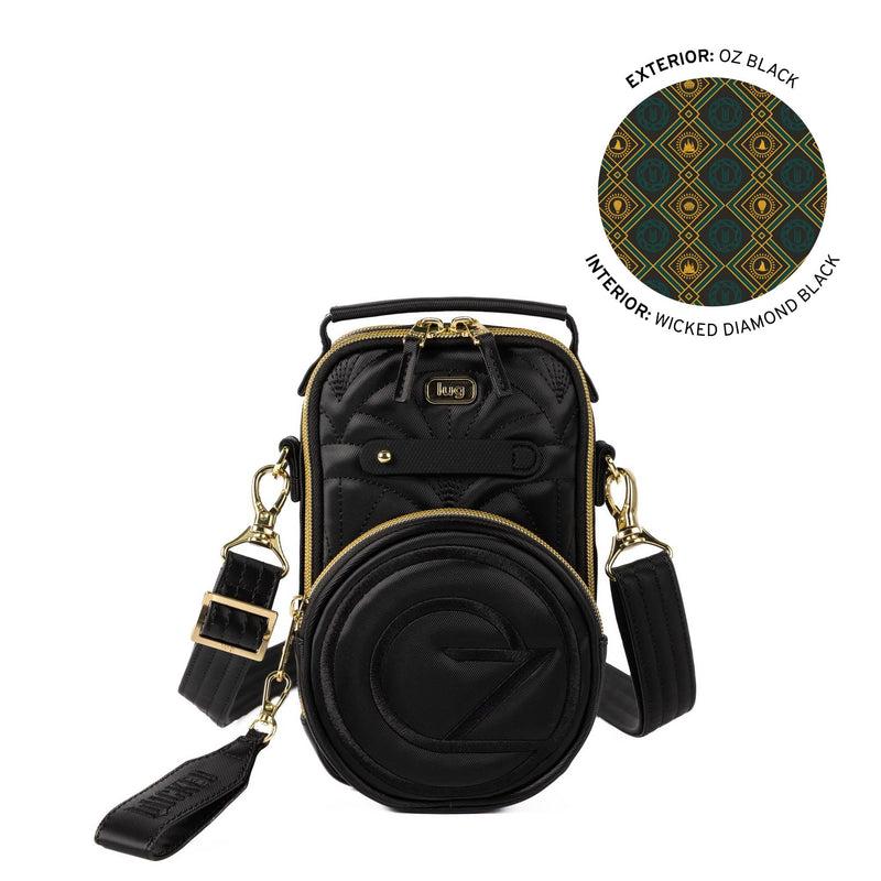 LUG - Wicked x Lug Skeeter Mini Bridge SE Satin Luxe VL Convertible Crossbody Bag Luggage & Bags OZ BLACK