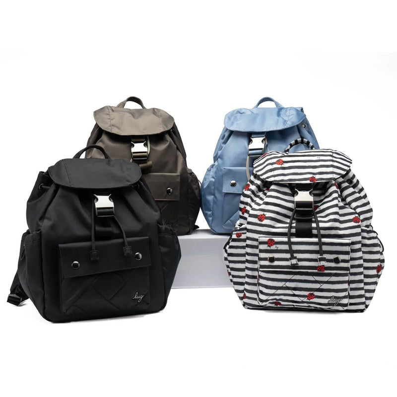 LUG - Wiffle Backpack Luggage & Bags POMPOM FLORAL BLACK