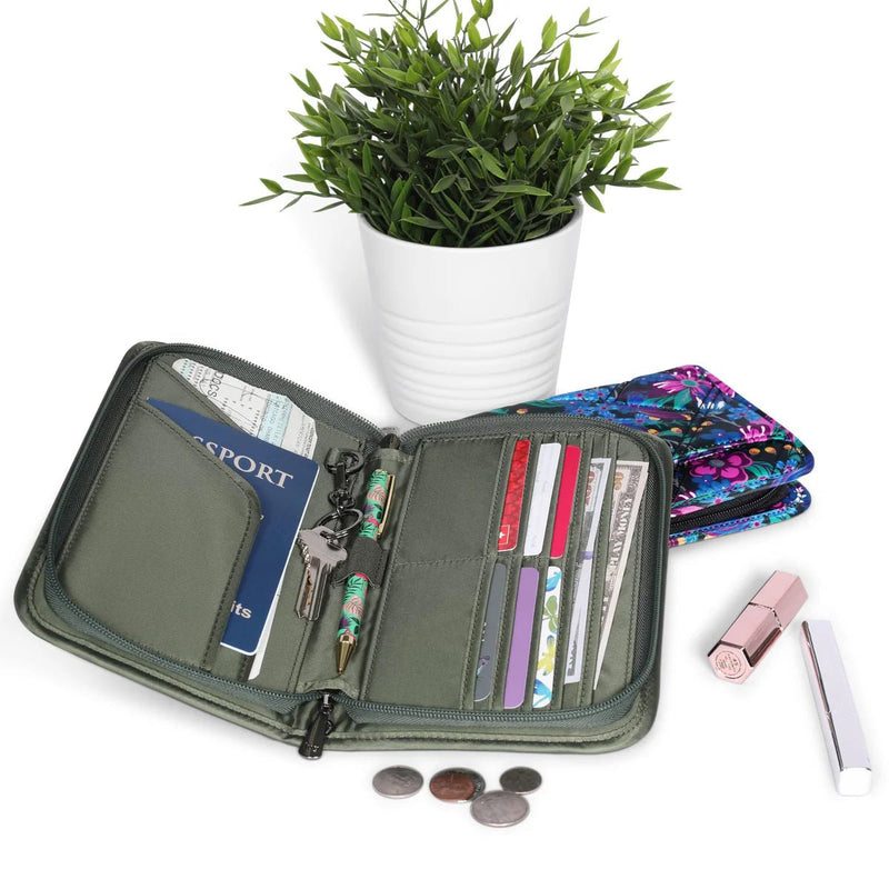 LUG - Zeppelin 2 RFID Wristlet Wallet Luggage & Bags METALLIC SILVER