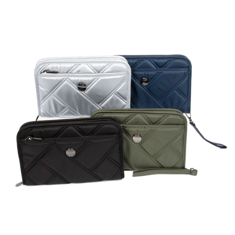 LUG - Zeppelin 2 RFID Wristlet Wallet Luggage & Bags METALLIC SILVER