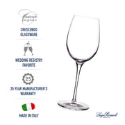 Luigi Bormioli - 20 OZ BORDEAUX RED WINE GLASSES SET OF 4 CRESCENDO Home & Kitchen