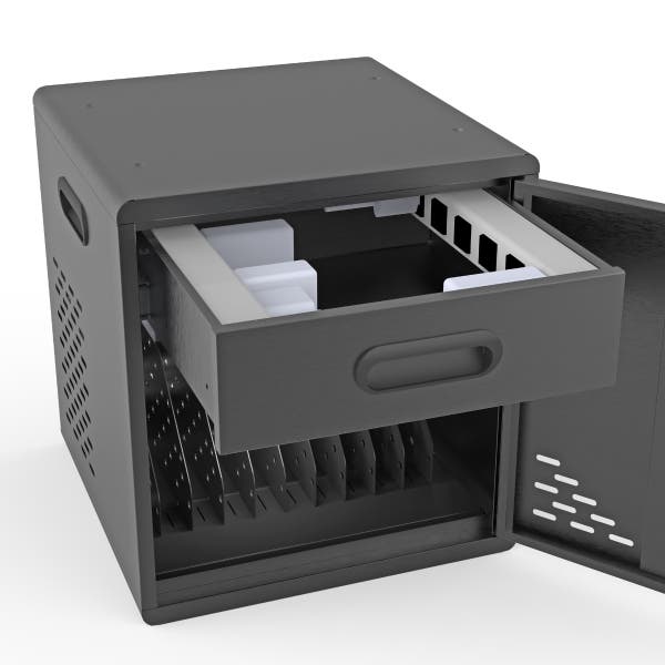 Luxor - Charging Cabinet 10 Devices up to 13in - Black Electronics
