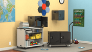 Luxor - Charging Cabinet 10 Devices up to 13in - Black Electronics