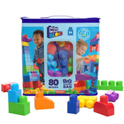 MEGA BLOKS Big Building Bag 80-Piece Set | Classic (DCH63) — classic bag and blocks