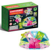 Magformers Glowing Craft 20-Piece Set – packaging and glowing model