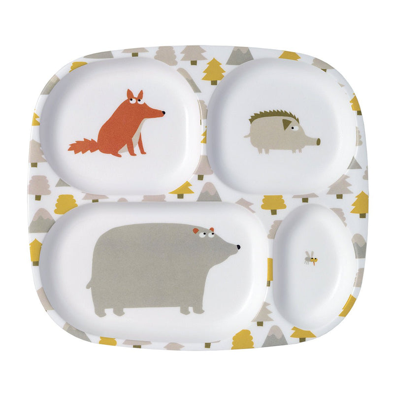 Maison Petit Jour - 4 - Compartment Serving Tray - Aventure - Multicolor Home & Kitchen