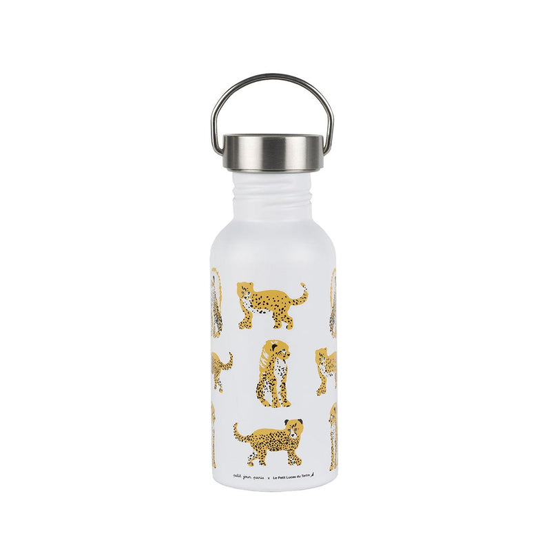 Maison Petit Jour - Bottle Stainless Steel - Jaguars - White (0.5L) Home & Kitchen