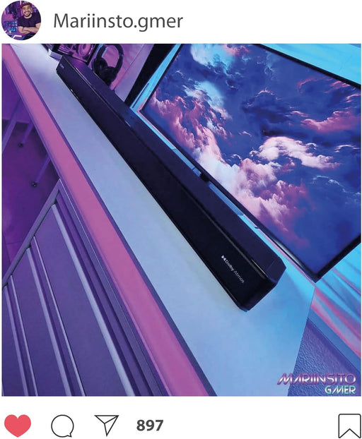 Majority - Bluetooth Sound Bar 280W Sierra Dolby Atmos Soundbar with Built in Subwoofer with Remote - Black Electronics