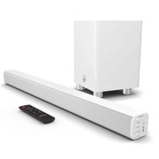 Majority Bluetooth Sound Bar with Subwoofer 150W K2 2.1 Channel HD Sound with Remote Electronics White