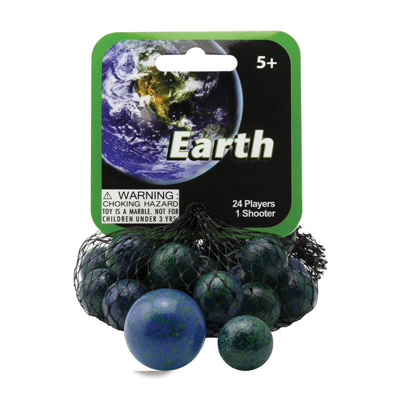 MARBLES - Earth Game Net 24 + 1 Toys & Games