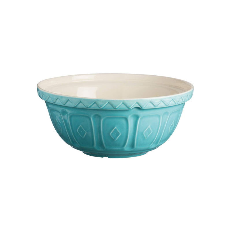Mason Cash Mixing Bowl 24cm / 9.5" Ceramic 2L Home & Kitchen Powder - Blue