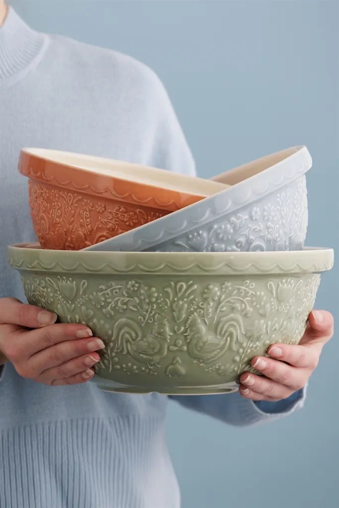 MASON CASH - ROOST MIX BOWL 9.75" - 2 L| Orange Home & Kitchen