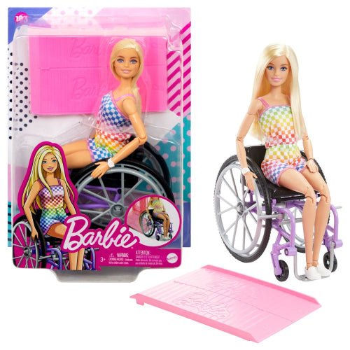 Mattel - Barbie - Fashionista + Wheelchair - Checkers Toys & Games