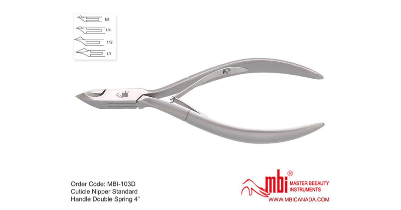 MBI - 9" Stainless Steel Cuticle Nipper with Double Spring (full jaw)
