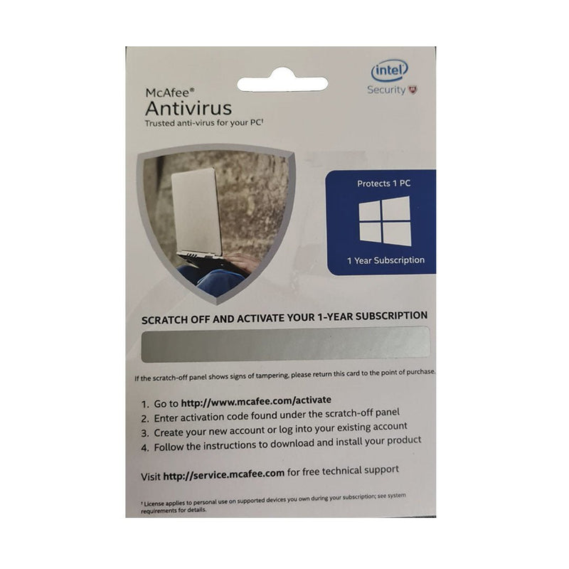 McAfee - Antivirus 1 - User 1 - Year PKC PC Software