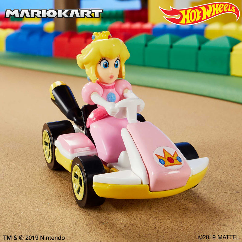 Hot Wheels - Mario Kart 1:64 Scale Die-Cast Vehicle - Baby Peach - Product detail or play view 2