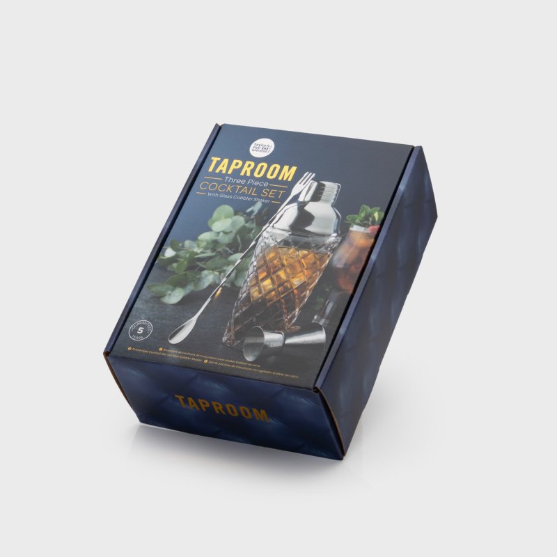 Taylor's Eye Witness - Embossed Glass Cocktail Set/3 S/S