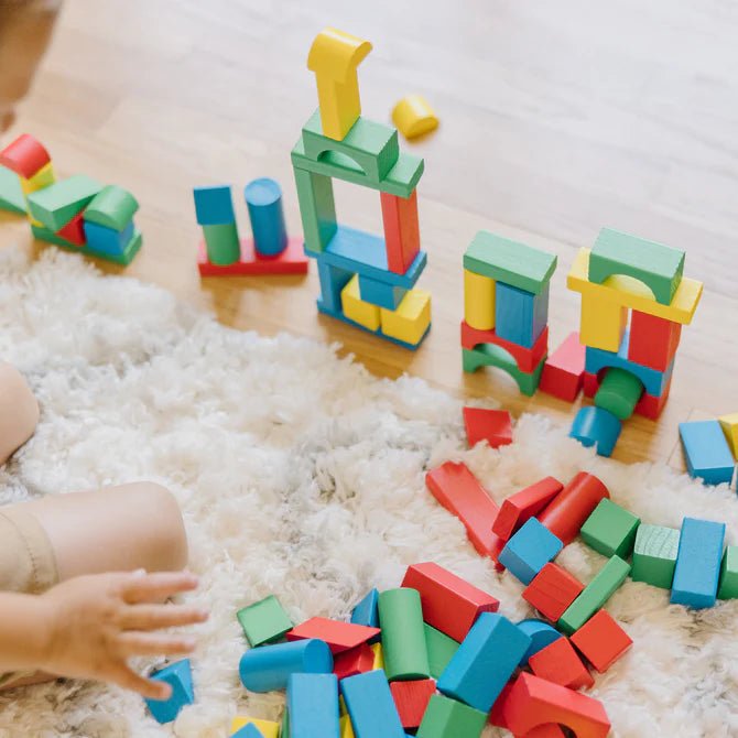 Melissa & Doug - 100 - Piece Wood Blocks Set Toys & Games