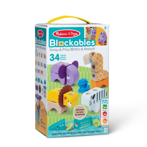 Melissa & Doug - Blockables Safari Playset Toys & Games
