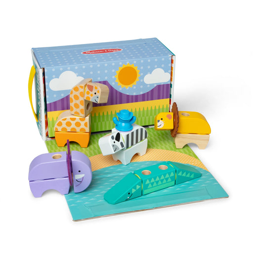 Melissa & Doug - Blockables Safari Playset Toys & Games