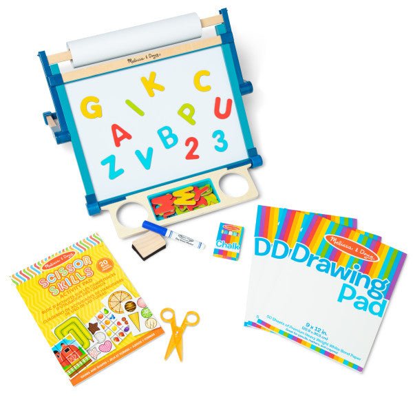 Melissa & Doug - Double - Sided Magnetic Tabletop Easel Toys & Games