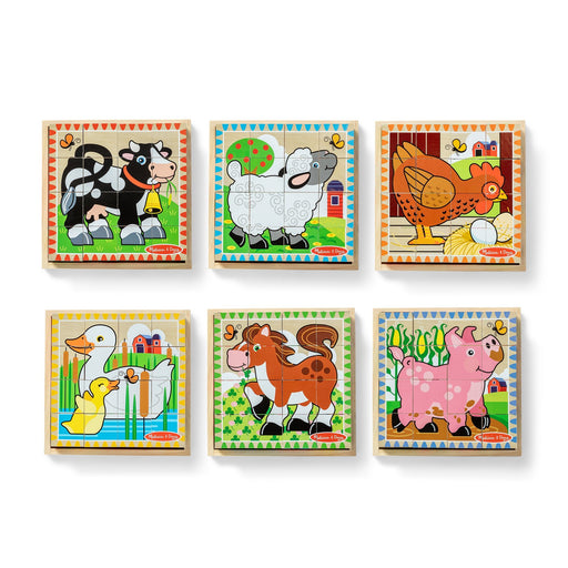 Melissa & Doug - Farm Cube Puzzle - 16 Pieces Toys & Games