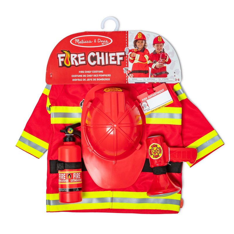 Melissa & Doug - Fire Chief Costume Role Play Set Toys & Games