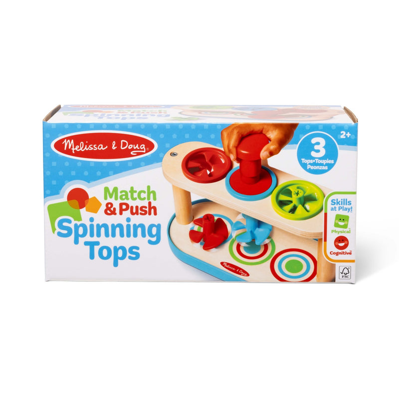 Melissa & Doug - Match & Push Spinning Tops Toys & Games