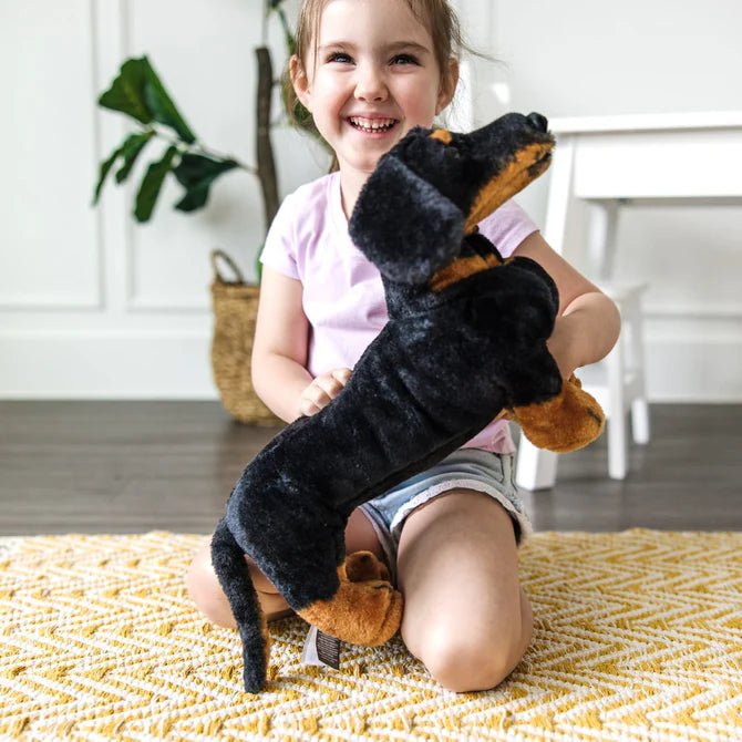Melissa & Doug - M&D Dachshund - Lifelike Plush Stuffed Animal Toys & Games