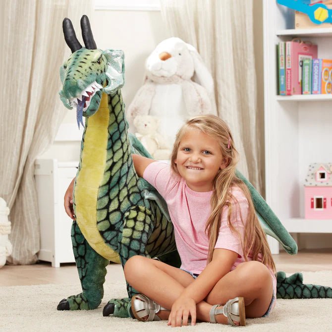 Melissa & Doug - M&D Winged Dragon - Lifelike Plush Stuffed Animal Toys & Games