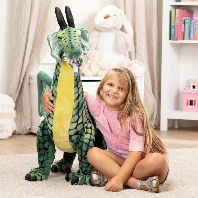 Melissa & Doug - M&D Winged Dragon - Lifelike Plush Stuffed Animal Toys & Games