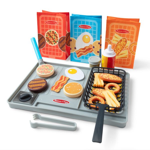 Melissa & Doug - Melissa and Doug Flip Fry Grill Play Set Toys & Games