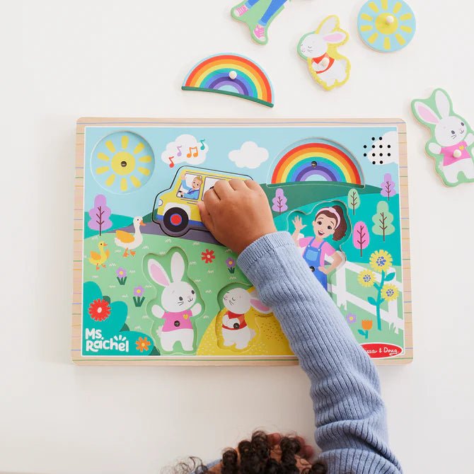 Melissa & Doug - Ms. Rachel Sound Puzzle - FSC certified Mother & Baby