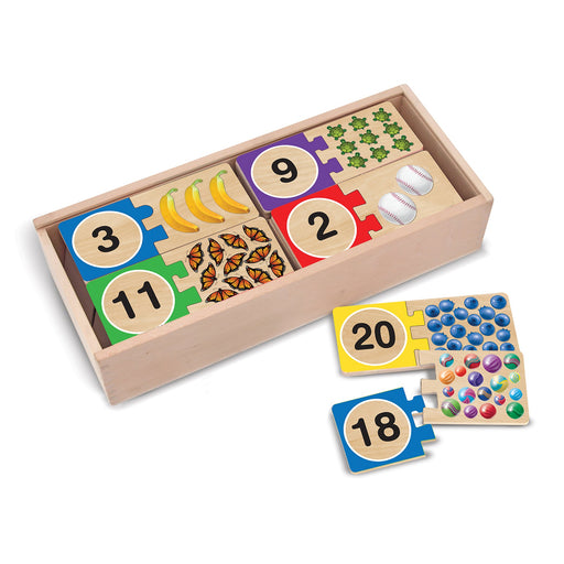 Melissa & Doug - Self - Correcting Number Puzzles Toys & Games