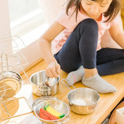 Melissa & Doug - Stainless Steel Pots & Pans Play Set Toys & Games