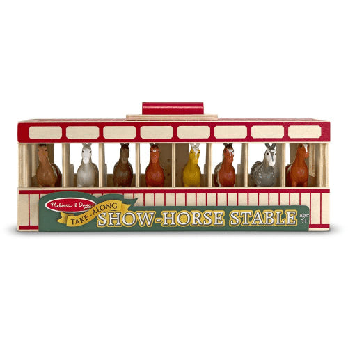 Melissa & Doug - Take - Along Show - Horse Stable Toys & Games