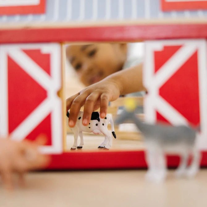 Melissa & Doug - Wooden Fold & Go Barn Toys & Games