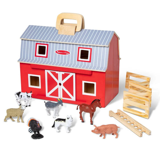 Melissa & Doug - Wooden Fold & Go Barn Toys & Games