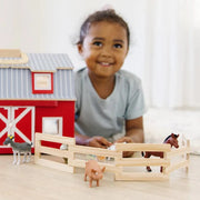 Melissa & Doug - Wooden Fold & Go Barn Toys & Games