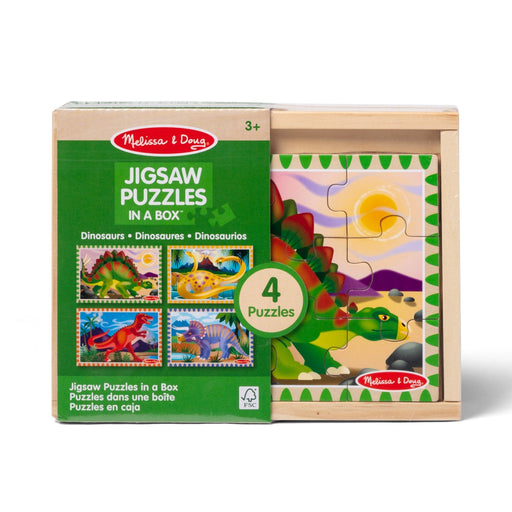 Melissa & Doug - Wooden Jigsaw Puzzles in a Box - Dinosaurs Toys & Games