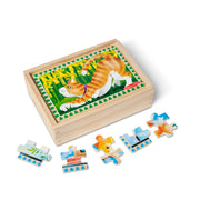 Melissa & Doug - Wooden Jigsaw Puzzles in a Box - Pets Toys & Games