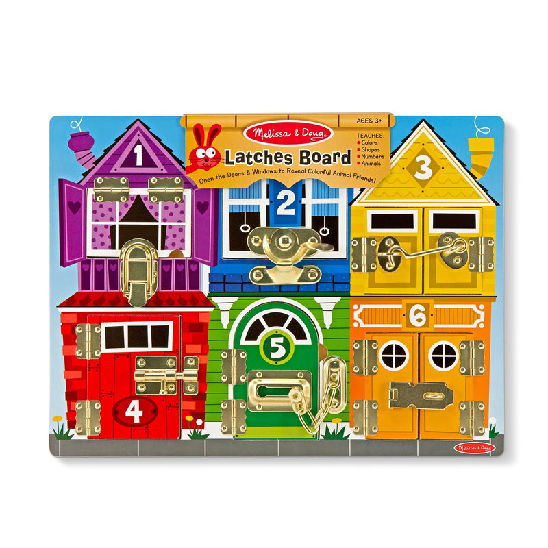 Melissa & Doug - Wooden Latches Board Toys & Games