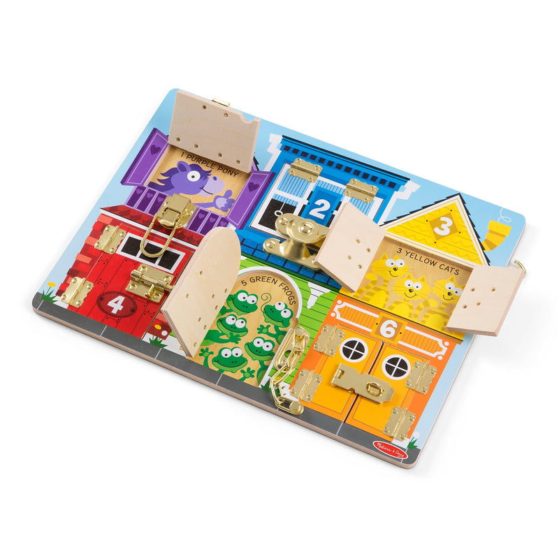 Melissa & Doug - Wooden Latches Board Toys & Games
