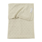 Meyco Baby Ajour Bamboo Blend Baby Blanket – Soft Sand – product view