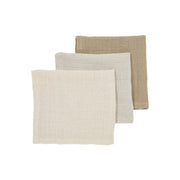 Meyco Baby Muslin Facecloths – Sand/Greige/Taupe – product view