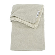 Meyco Baby Knit Basic Teddy Baby Blanket – Sand Melange – product view
